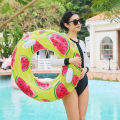 1 Pcs Watermelon Swim Tube Inflatable Pool Float Pool  Accessory Swim Float Ring Summer Water Toys. 