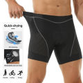 X-TIGER Men's Padded Cycling Underwear 5D Gel Cushioning MTB Boxer Shorts Breathable Road Bike Underwear Cycling Shots Ciclismo. 