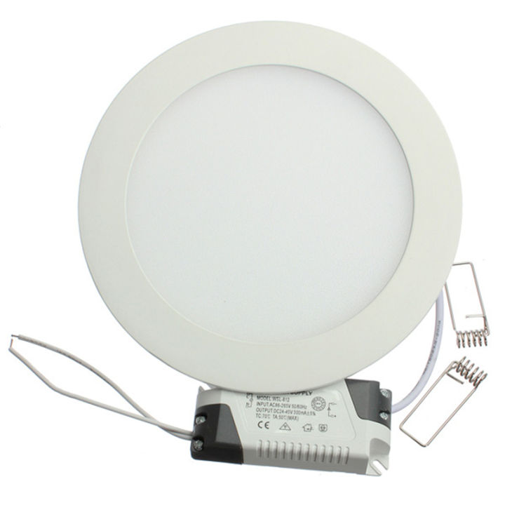 1pcs/lot Dimmable Ultra thin 3W/4W/ 6W / 9W / 12W /15W/ 25W LED Ceiling Recessed Grid Downlight / Slim Round Panel Light