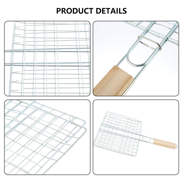 Barbecue%20Net%20Stainless%20Steel%20Barbecue%20Grilling%20Basket%20Fish%20Shrimp%20Vegetable%20Steak%20Meat%20Shrimp%20Folding%20Grilling%20Net%20BBQ%20Rack%20Tool%20-%20Image%205