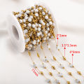 0.5 Meter 1 Meter Stainless Steel Irregular Stone Beaded Chain for DIY Boho Necklaces Handmade Bracelets Jewelry Making Supplies. 