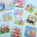 10-50Pcs Mini Cartoon Animal Paper Jigsaw Puzzles Educational Toy Kids Birthday Party Favors School Rewards Pinata Fillers.