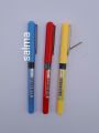 Fashionable free ink roller ball pen 0.5mm needle tip disposable pen. 