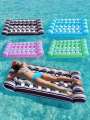 1pc Summer Foldable Water Hammock Inflatable Sea Mattress PVC Floating Sleeping Bed Chair Swimming Pool Beach Lounger Adult Buoy.