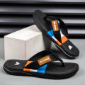 Summer new thick-soled casual flip-flops for men, anti-slip, anti-odor and wear-resistant, beach flip-flops for outdoor wear. 