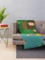 Sneaky Sasquatch Picnic Throw Blanket Camping Hairy For Sofa Thin Bed Blankets. 