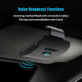 Bluetooth 5.0 Handsfree Car Kit Hifi Speaker 2W Wireless Audio Receiver MP3 Music Player Noise Cancelling Sun Visor Clip. 