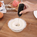 Electric Egg Beater Milk Frother For Coffee Household Kitchen Mini Stainless Steel Coffee Milk Tea Blender.