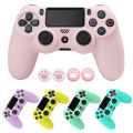 Soft Silicone Protective Control Cover For Playstation 4 Controller Skin PS4  Gamepad Case with Joystick Grip Caps. 