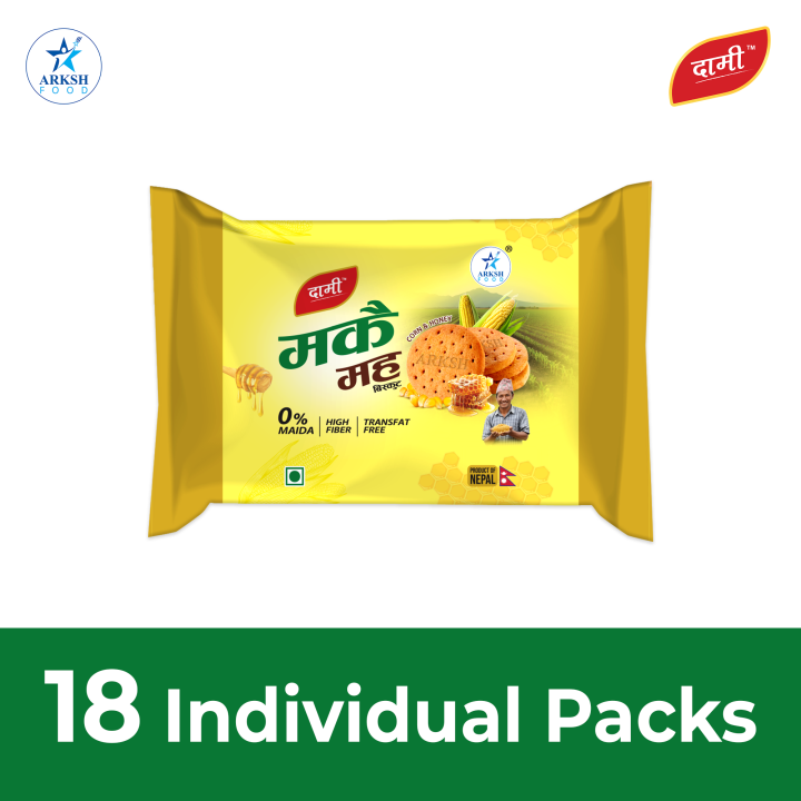 Arksh%20Food%20Dami%20Corn%20&%20Honey/%20Makai%20&%20Maha%20Biscuit%20Family%20Pack%2018%20Individual%20Packs%20-%20378%20gm%20-%20Image%202