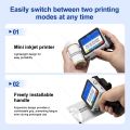 12.7mm Mini Inkjet Printer with Grips 28 Languages Coding Portable Machine for Plastic Text Label Batch Number Date Logo Print.