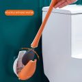 Long Handle Toilet Brush Mild Material Wall Mounted Easy Cleaning Bathroom Toilet Brush. 