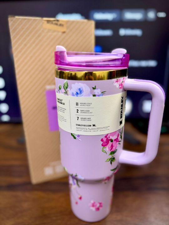 Stanley%20Flower%20Print,%20Stainless%20Steel%20tumbler%0AWith%20Stanley%20printed%20Box%20and%20catalogue%0AStraw%20included%20-%20Image%203