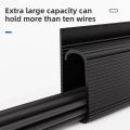 40cm PVC Desk Cable Tray Cable Management Under Desk Channel Cable Raceway Cord Hider No Drilling for Home Office Wire Organizer. 