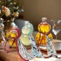 Transparent Gourd Shape High Borosilicate Glass Wine Bottle Heat-resistant Glass Empty Bottle With Lid Milk Tea Bottle Cold Brew. 