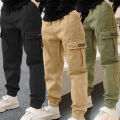 2025 New Spring Autumn Boys Pants Casual Long Style Trousers For Kids 3- 12 Years Old Teenage Children Sport Outdoor Pants. 