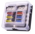 12V Fuse Block 6 Way with LED Indicator Light 12 Volt Fuse Box ATO/ATC Marine Fuse Panel Waterproof 24V For Automotive Boat Car. 