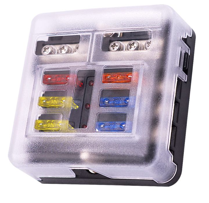 12V%20Fuse%20Block%206%20Way%20with%20LED%20Indicator%20Light%2012%20Volt%20Fuse%20Box%20ATO/ATC%20Marine%20Fuse%20Panel%20Waterproof%2024V%20For%20Automotive%20Boat%20Car%20-%20Image%207