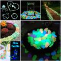 Luminous Pebbles Stones Glowing Cobblestones Colorful Gravel Pebbles Rocks Glow. 