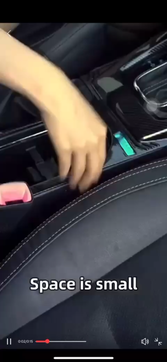 Car Seat Gap Filler, 2 Pack Multifunctional Car Seat Organizer with Cup Holder, Car Console Side Organizer for Cellphones, Wallets, Keys, Coin, Cards, Sunglasses, Passenger Side & Driver Side - Black