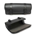 Motorcycle Saddlebags PU Leather Front Fork Tail Tool Bag Luggage For Harley Chopper Bobber Cruiser Sportster XL 883 1200 Bag.