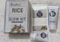 JMW Premium Kashe's Rice Extract Bright & Glow Kit ( Rice Face Wash + Rice Scrub + Rice Mask ). 