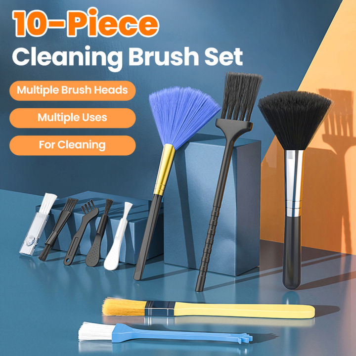 10Pcs PC Laptop Keyboard Computer Cleaning Set Car Phone Shaver Brush Kit Dust Brushes Cleaner Small Tools Household Accessories