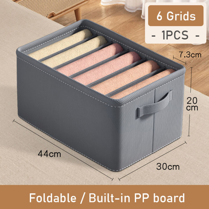 Thickened%20Pants%20Storage%20Box%20Foldable%209/7/6%20Grids%20Organizer%20for%20Jeans%20Sweatshirt%20Shirt%20Wardrobe%20Organizers%20of%20Cabinets%20and%20Drawer%20-%20Image%207