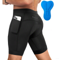 Men's Performance Cycling Shorts with 3D Pad, Road and Mountain Breathable Quick-Dry with 3 Pockets Bike Shorts. 