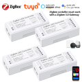 Zigbee LED Light Switch Dimmer 5-24V Single Color RGB CCT RGBW RGBCCT Compatible with Tuya Smart Life Requires Zigbee3.0 Geteay. 