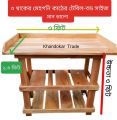 Wooden Gas burner table Kitchen Table. 
