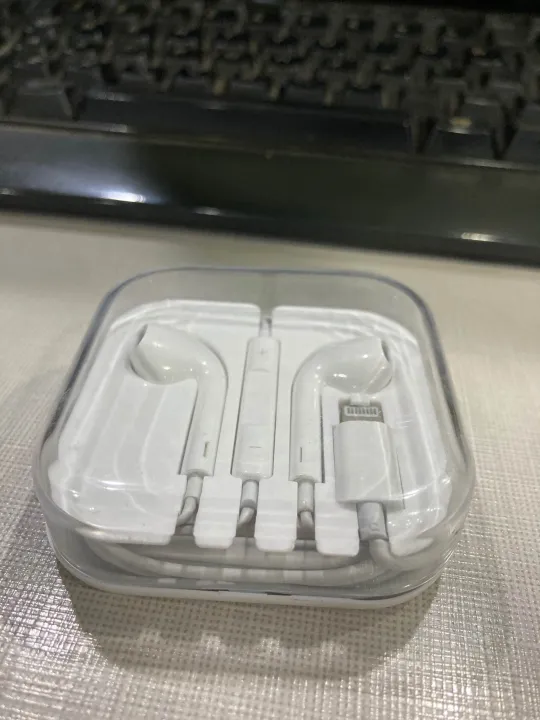 Premium Quality Lightning Handsfree for iPhone (With Mic & Volume ...