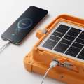 100W Rechargeable Solar LED Construction Site Light | Outdoor Waterproof PIR Motion Sensor Flood Light for Site + Power Bank Street & Warehouse. 