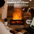 Aroma Humidifier Flame Essential Oil Diffuser Air Humidifier Aromatherapy Fragrance Diffuser with RGB Light and Remote Control.