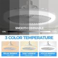 Modern Ceiling Fan Light Bedroom Invisible Ceiling Fan Light Fan Integrated Light Indoor Decoration Lighting Air Supply. 
