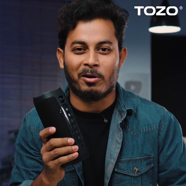 TOZO PA2 Bluetooth Speaker with Three EQ Modes, 25-Hour Playtime & IPX7 Waterproof Portable Wireless Speaker