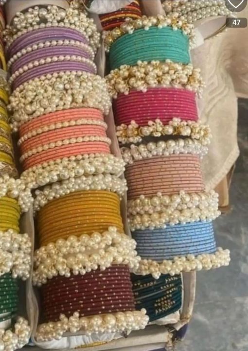 Pearl And Velvet Bangles Set For Girls And Women/ Trending/Fashion/Bangles