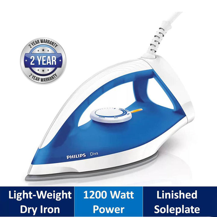Philips GC120/19 Diva Collection Lightweight Dry Iron