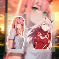 DARLING in the FRANXX National Team Car Window Motorcycle Waterproof Reflective Sticker. 