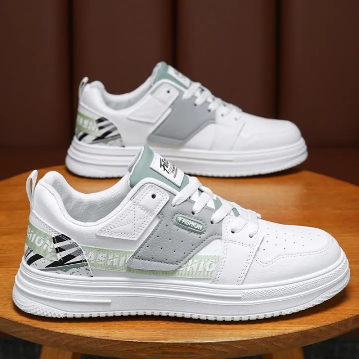 Men Shoes 2024 Spring Breathable White Fashion Sneakers Casual Youth Student Skate Shoe Comfortable Skateboarding Sport Sneakers