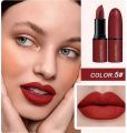 COLORFISH Matte Lipstick in 6 Colors Waterproof Long-lasting Beauty Matte High-Impact Lip Gloss Non-Stick Cup Colorless Anti-Wear Women's Lipstick. 