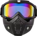 Detachable Bike Face Mask Goggles Stylish Design. 