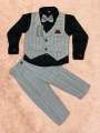 BABY BOYS/KIDS EXCLUSIVE STYLISH PARTY DRESS SET ( FULL SHIRT, FULL PANT, WAIST COAT & BOW TIE ).