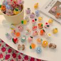 2 Pcs Cartoon Character Mini Hair Claws for Girls - Fun Hair Catchers for Party Occasions. 