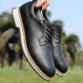 PGM Men's Golf Shoes with Anti Slip Studs, High Elasticity Cushioning, and Waterproof Block Sneakers XZ393. 