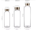 Glass Water Bottles With Fabric Covers 500ml-Multicolour.