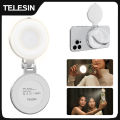 TELESIN Smartphone Magnetic Fill Light Mini Selfie Light 3 Modes Adjustable Brightness for Iphone XIAOMI HUAWEI SAMSUNG Phone.