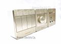 Wener Gang Switch Standard Value Pack: 4 Gang+ Fan Dimmer+13A 5 pin Multi Socket+3 gang Plastic Back Cover..