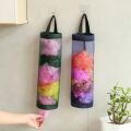 Kitchen Garbage Bag Storage Hanging Bag Holder Wall Hanging Foldable Mesh Bag Storage Kitchen Garbage Storage Rack. 