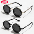 Brand Punk Polarized ND9 Adjustable Dimming Sun Glasses Men Women Round Sunglasses Men's Fishing Eyeglasses Outdoor Shades UV400.